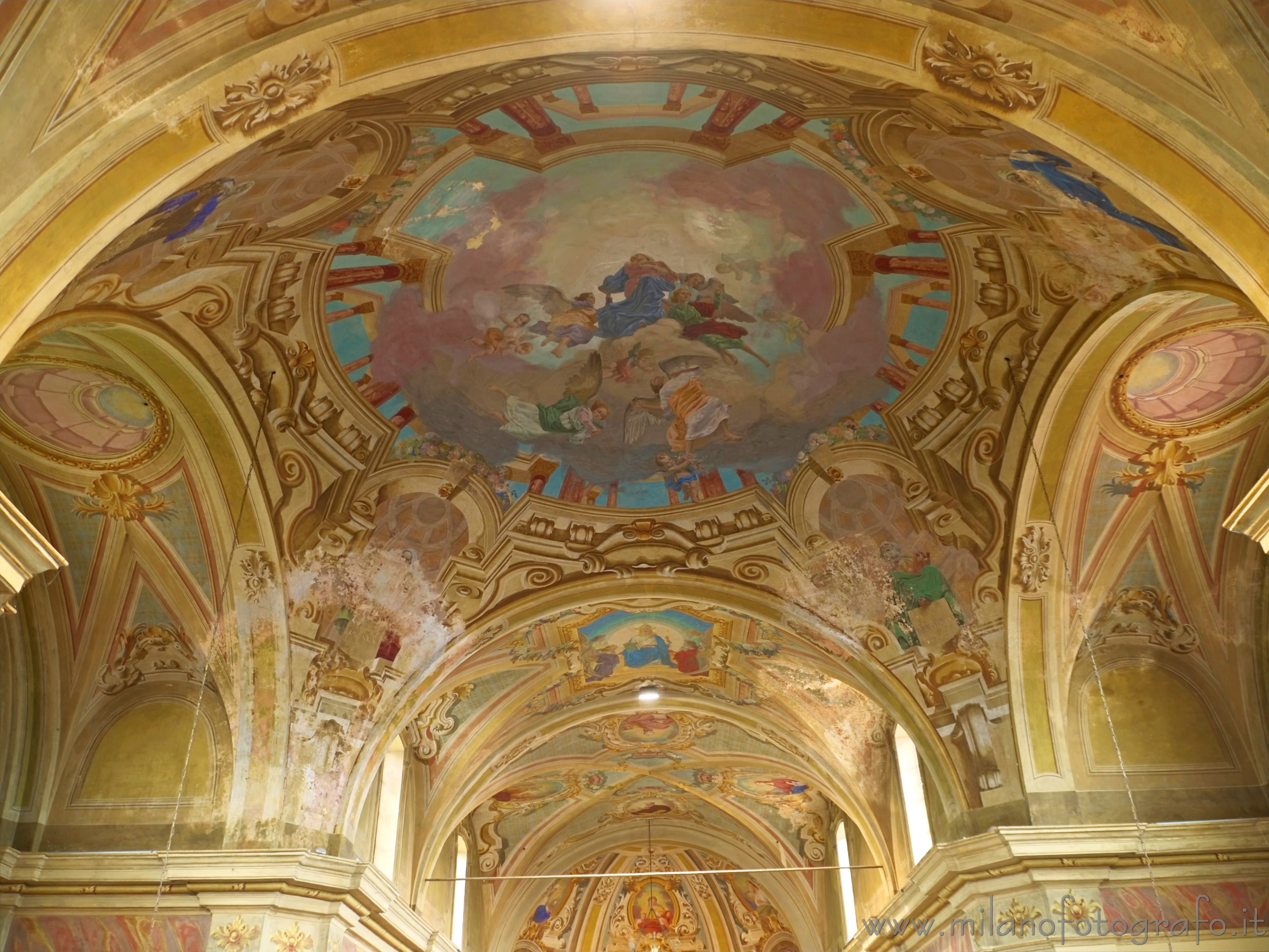 Tollegno (Biella) - Decorazioni sul soffitto della Chiesa Parrocchiale di San Germano